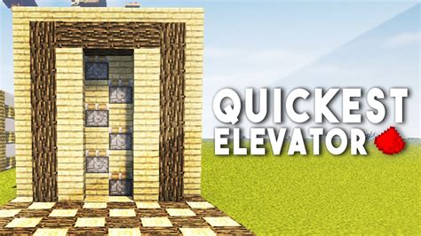 But feel free to experiment with faster times. . Minecraft redstone elevator